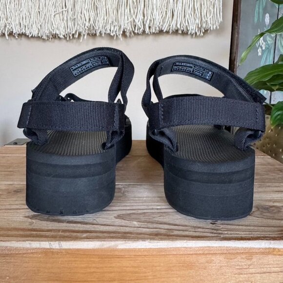Teva Black Universal Flatform Gorpcore Sporty Festival Platform Sandal Size 10 - Picture 10 of 14